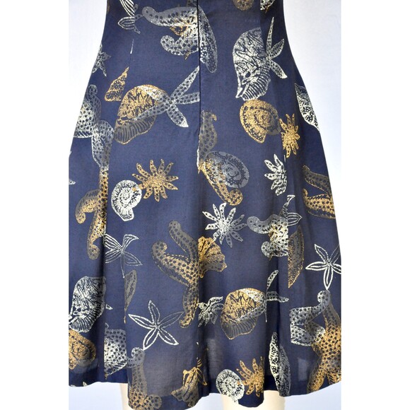 Fuzzi Dress Made in Italy Blondes Novelty Print Mini Dress Seashells XS - Picture 6 of 10